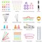 100 Pieces Crochet Hook Set with Yarn Knitting Needles Sewing Tools Full Set Knit Gauge Scissors Stitch Holders Household Tool Kit